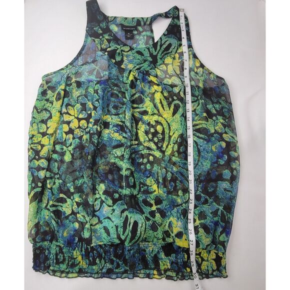 Lane Bryant batik sheer racer back tunic top size 20 - Picture 8 of 8